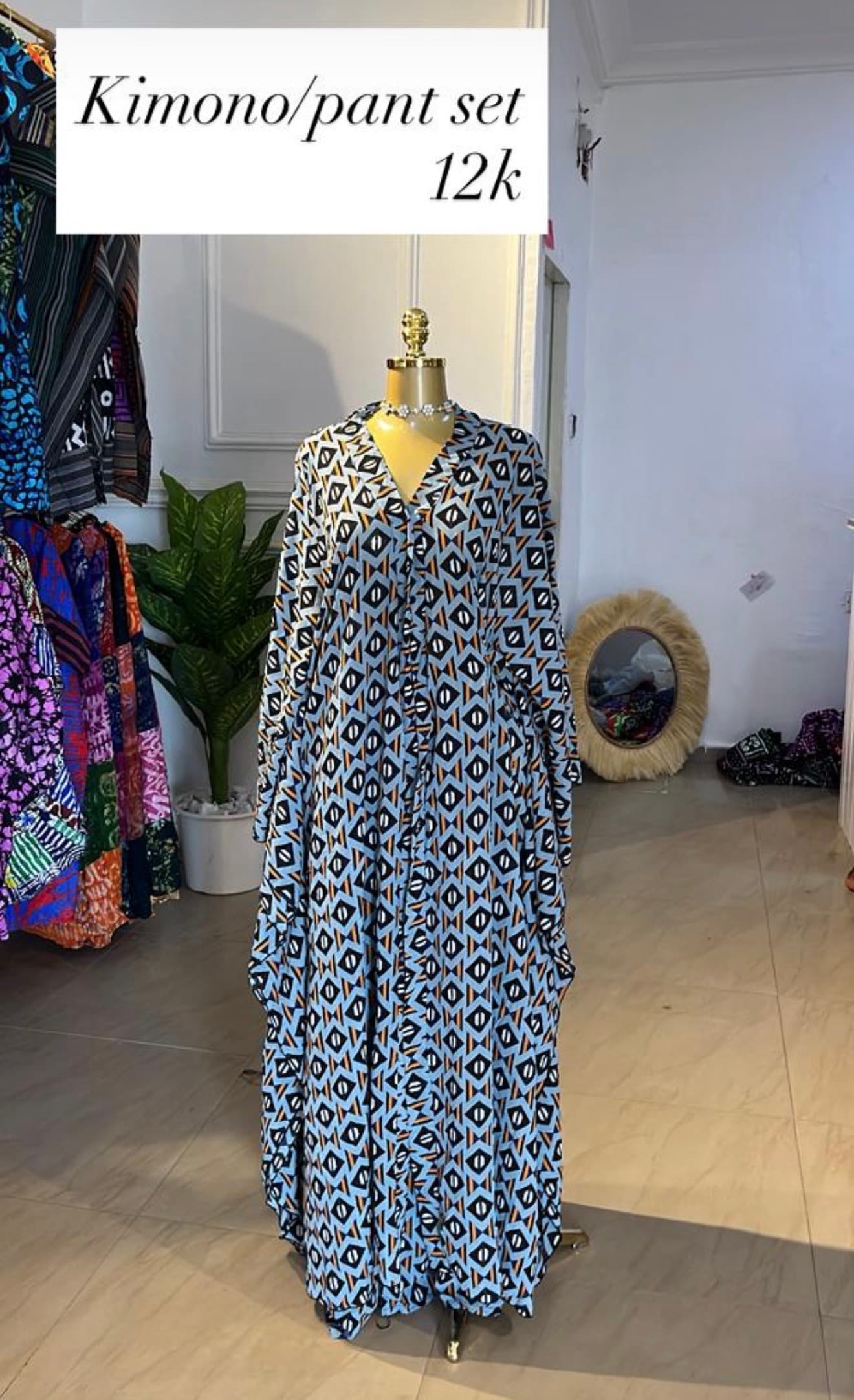 Ankara Kimono & Pant Set