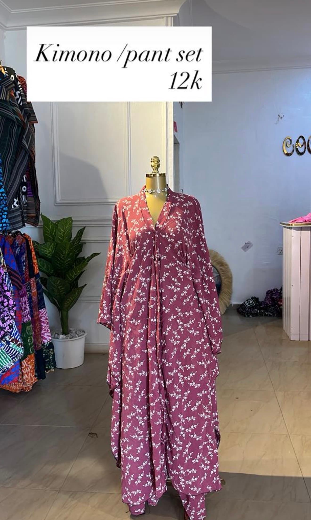 Ankara Kimono & Pant Set 4